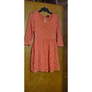 Coral Lace Dress